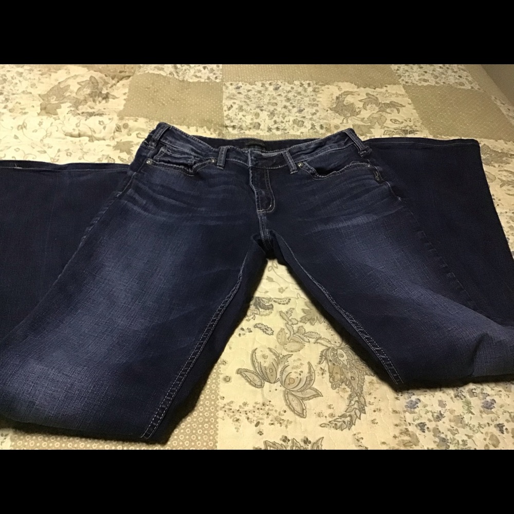 Silver Avery Slim Boot Jeans W32/L35